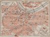 DRESDEN antique town city stadtplan II. Innere Stadt karte. BAEDEKER 1910 map