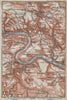 KÖNIGSTEIN & HOHNSTEIN umgebung. Sächsische schweiz Saxon Switzerland 1910 map