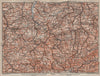 ORE MOUNTAINS. Erzgebirge Krusne hory Chemnitz Zwickau Plauen Glauchau 1910 map