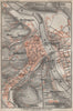 MEISSEN Meißen town city stadtplan & environs/umgebung. Cölln. Saxony 1910 map