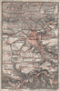 WEIMAR environs/umgebung. Thuringia. BAEDEKER 1910 old antique map plan chart