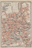 GOTHA town city stadtplan. Thuringia. Schloss Friedenstein karte 1910 old map