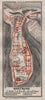 WARTBURG CASTLE ground plan. Eisenach, Thuringia. BAEDEKER 1910 old map