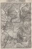LIEBENSTEIN & environs/umgebung. Altenstein. Thurinigia karte. SMALL 1910 map