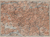 THURINGIAN FOREST WEST. Thüringer Wald Eisenach Friedrichroda. BAEDEKER 1910 map