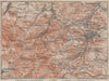 FRIEDRICHRODA & Thüringer Wald. Brotterode Großer Inselsberg Thuringia 1910 map