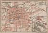 HALBERSTADT antique town city stadtplan. Saxony-Anhalt karte. BAEDEKER 1910 map