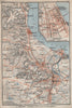 GDANSK & environs. Zoppot Sopot Danzig Gdańsk. Poland mapa. BAEDEKER 1910