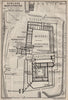 ZAMEK W MALBORKU. Ordensburg Marienburg. Malbork Castle plan. Poland 1910 map