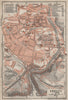 GÖRLITZ antique town city stadtplan. Saxony karte. BAEDEKER 1910 old map