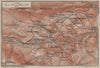 SZKLARSKA POREBA environs. Schreiberhau Szklarska Poręba Silesia Poland 1910 map