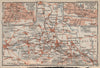 METROPOLIA SILESIA. BYTOM & KATOWICE city plan miasta. Gliwice. Poland mapa 1910
