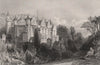 Abbotsford. Roxburghshire. Scotland. ALLOM c1840 old antique print picture