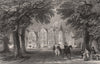 Tyninghame House, the Seat of the Earl of Haddington. Scotland. ALLOM c1840
