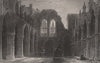 Holyrood Chapel. Edinburgh. Scotland. ALLOM c1840 old antique print picture