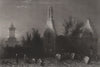 Alloway Auld Kirk with Robert Burns Monument. Scotland. BARTLETT c1840 print