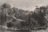 Banks of the water of Ayr. Ayr River, near Ballochmyle. Scotland. BARTLETT c1840
