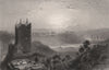 Kilmarnock, East Ayrshire. Scotland. BARTLETT c1840 old antique print picture