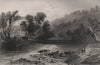 Friars Carse, Dumfries. Scotland. BARTLETT c1840 old antique print picture