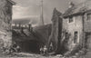 The house in which Robert Burns died, Dumfries. Scotland. BARTLETT c1840 print