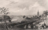 The town of Dumfries. Dumfries-shire. Scotland. BARTLETT c1840 old print
