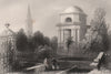 Mausoleum of Burns, St Michael's Cemetery, Dumfries. Scotland. ALLOM c1840