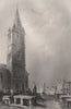 St Michaels. Greyfriars churchyard, Dumfries. Robert Burns grave. BARTLETT c1840