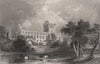 Jedburgh Abbey. Roxburghshire. Scotland. ALLOM c1840 old antique print picture