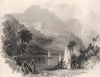 Pass of the Trossachs, Loch Katrine. Scotland. ALLOM c1840 old antique print