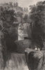 Bracklinn Falls Bridge, near Callander, Perthshire. Scotland. ALLOM c1840