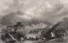 Loch Achray, Trossachs, Perthshire. Scotland. ALLOM c1840 old antique print