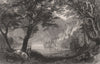 Loch Katrine. Perthshire. Scotland. ALLOM c1840 old antique print picture