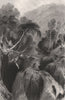 Altsay Burn, Inverness-Shire. Rogie Falls? Scotland. ALLOM c1840 old print