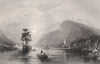 Loch Oich, with Invergarry Castle. Inverness-shire. Scotland. ALLOM c1840