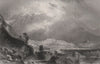 Glencoe from the west. Lochaber, West Highlands. Scotland. ALLOM c1840 print