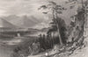 Loch Creran, with Bercaldine (Barcaldine) Castle. Argyllshire. ALLOM c1840