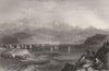 Oban, during the Regatta. Argyllshire. Scotland. ALLOM c1840 old antique print