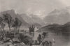 Kilchurn Castle, Loch Awe, towards Dalmally. Argyllshire. Scotland. ALLOM c1840
