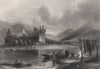 Kilchurn Castle, Loch Awe. Argyllshire. Scotland. ALLOM c1840 old print
