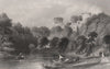Bothwell Castle on the Clyde. Lanarkshire. Scotland. ALLOM c1840 old print