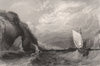 Cromarty Bay, from the east. Cromarty-shire. Scotland. ALLOM c1840 old print