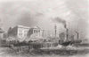 Greenock. Scotland. BARTLETT c1840 old antique vintage print picture