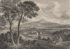 Auchtermuchty, Fife. Scotland. STEWART 1868 old antique vintage print picture