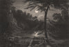 Burn Brae. Grave of Bessy Bell & Mary Gray. Perth & Kinross. BROWN 1868 print
