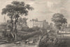 Falkland Palace & Town. Fife, Scotland. STEWART 1868 old antique print picture