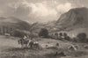Killiecrankie, Perth & Kinross. Scotland. BROWN 1868 old antique print picture