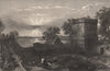 Loch Leven Castle, Perth & Kinross. Scotland. FLEMING 1868 old antique print