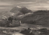 The Black Castle of Moulin, Pitlochry. Scotland. MACKENZIE 1868 old print