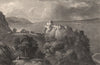 Loch Ness & Urquhart Castle. Highlands of Scotland. FLEMING 1868 old print