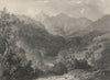 Scene on the River Tummel, Perth & Kinross, Scotland. HOUSTON 1868 old print